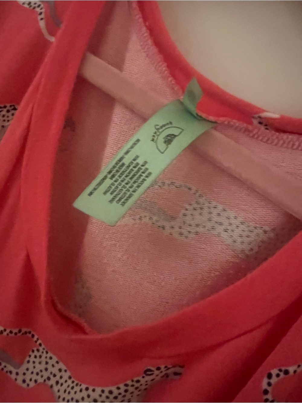 PJ salvage Women's Coral Cheetah-Print Sleep Set - Top & Shorts XL - Picture 3 of 5